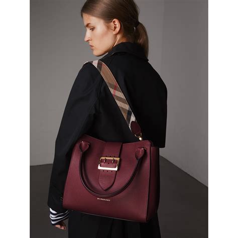 burberry small buckle tote|burberry medium top handle tote.